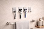 Rasiererhalter Silber (4er Set)