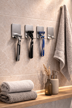 Rasiererhalter Silber (4er Set)